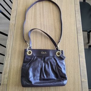 Brown leather Coach Purse